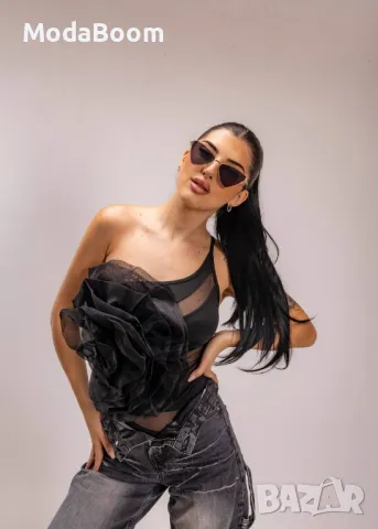 Черно дамско боди , снимка 6 - Корсети, бюстиета, топове - 48683190