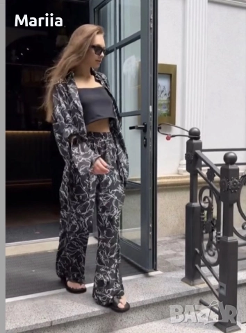 Елегантен лек костюм от фин креп коприна , снимка 4 - Костюми - 52898974