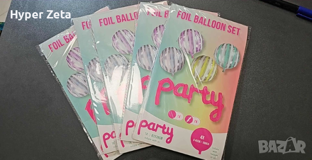 Балони, комплект от 5 опаковки балони по 5 броя в пакет, балони от фолио