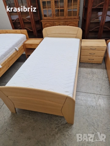 К-т Масивно Легло с Нощно шкафче-100/200см...-внос от Германия!