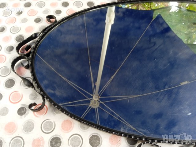 Старо огледало 1983г рамка ковано желязо, снимка 3 - Огледала - 38299963