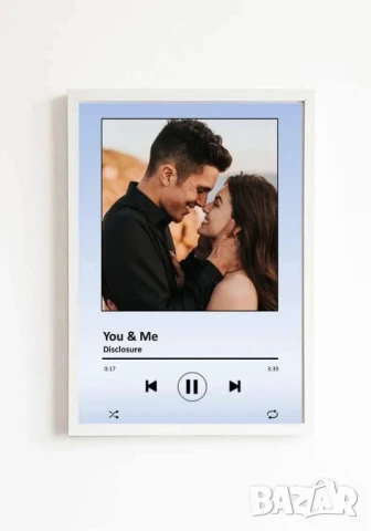 рамка със снимка и заглавие на любима песен , снимка 2 - Картини - 51208555