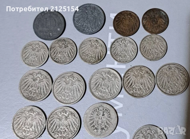 Лот от монети Германия-1876/1923 г., снимка 2 - Нумизматика и бонистика - 51214312