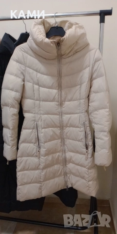 Дамско дълго зимно яке Benetton/бежаво