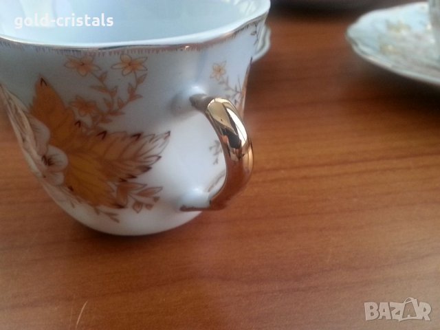 Чаши за кафе 24 карата злато , снимка 10 - Антикварни и старинни предмети - 33817697