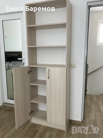Висок Шкаф с плавен механизъм, снимка 4 - Бюфети - 56079574