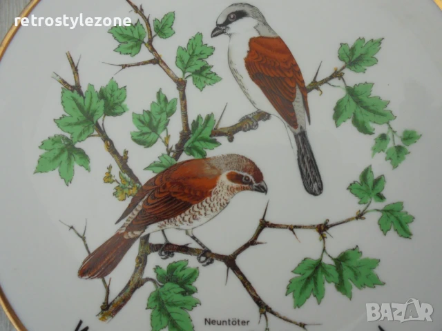 № 8145 Стара декоративна порцеланова чиния / пано  , снимка 2 - Други ценни предмети - 51005619