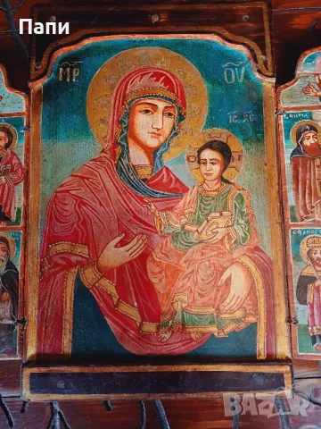 Български триптих от 19-ти век, снимка 2 - Антикварни и старинни предмети - 48245534