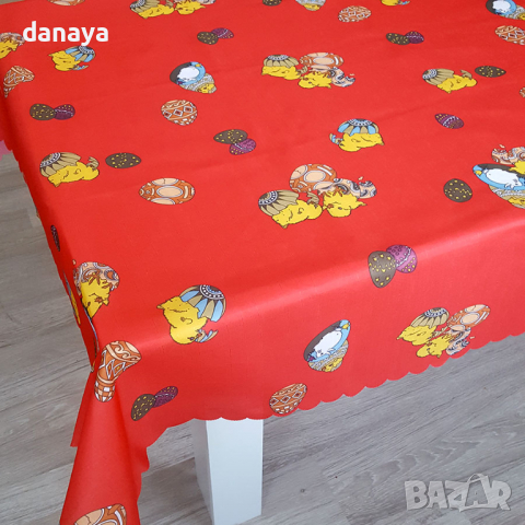 1373 Текстилна великденска покривка за маса, снимка 3 - Декорация за дома - 27964615