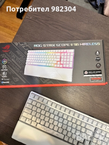  ASUS ROG Strix Scope II 96 Wireless, снимка 3 - Клавиатури и мишки - 52956427