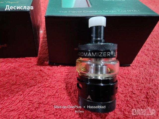 Вейпинг техника изпарители картомайзер Aromamizer Lite RTA DL MTL Pharaon Mini Serpent Wotofo Zeus X, снимка 12 - Електронни цигари - 36728327