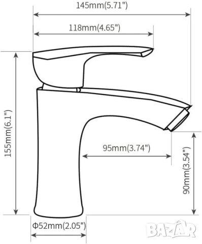 Смесител за мивка CZF408202, снимка 8 - Смесители - 42888034