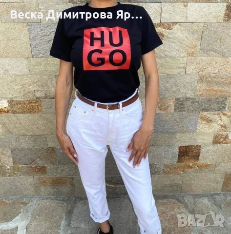 Дамски тениски Памук Права кройка, снимка 5 - Тениски - 52628174