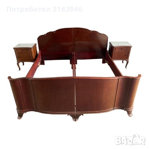 Бароков спален комплект ,старинна спалня с гардероб, снимка 2 - Спални и легла - 42273159