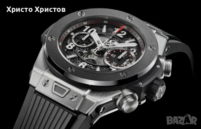 HUBLOT Мъжки луксозен часовник HUBLOT Big Bang Unico Titanium Ceramic , снимка 3 - Мъжки - 48725471