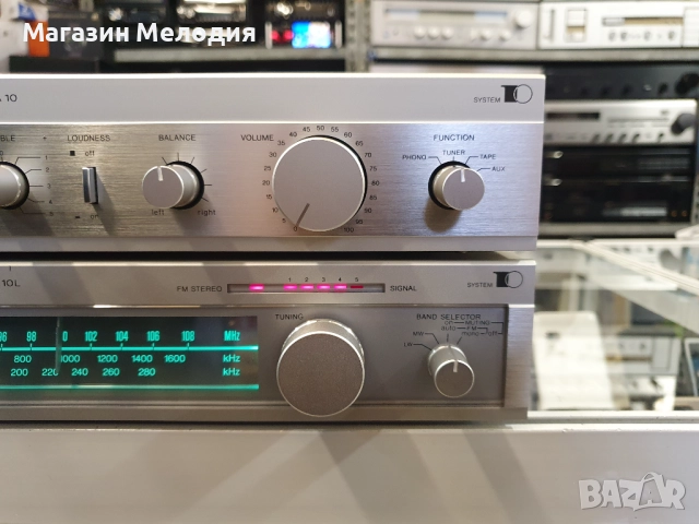 Усилвател Sanyo A 10 + тунер Sanyo T 10L В отлично техническо и визуално състояние., снимка 5 - Ресийвъри, усилватели, смесителни пултове - 51830733