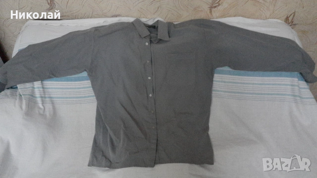 Сива мъжка риза Newsmen