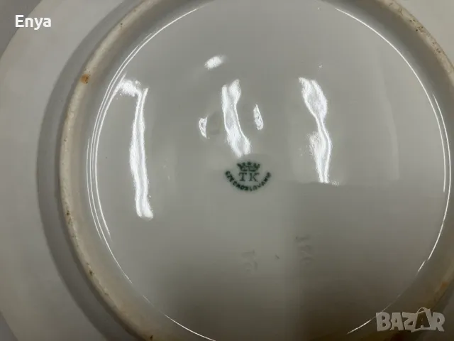 Чинии порцеланови от Чехословакия, снимка 3 - Чинии - 49650884