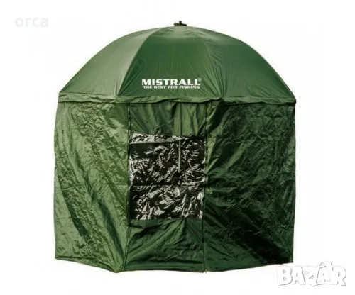 Чадър палатка MISTRALL 2.50 m – водоустойчив риболовен чадър ⛺🌧️, снимка 2 - Такъми - 47900357