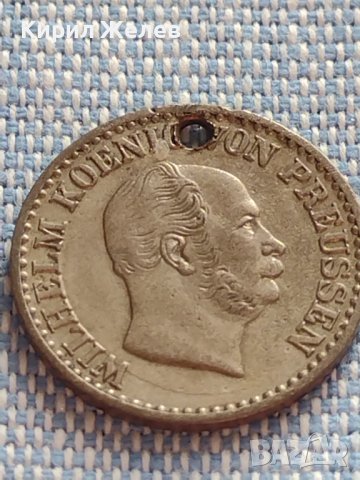 Сребърна монета 1 грошен 1870г. Вилхелм първи Клеве Прусия 61681, снимка 6 - Нумизматика и бонистика - 42887143