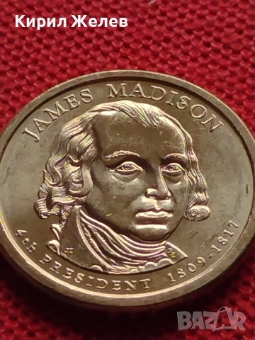 Възпоменателна монета 1 долар JAMES MADISON 4 президент на САЩ (1809-1817) за КОЛЕКЦИЯ 37754, снимка 5 - Нумизматика и бонистика - 40765102