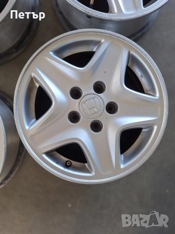 ОРИГИНАЛНИ АЛУМИНИЕВИ ДЖАНТИ  ЗА ХОНДА -5х114,3х64-15цола, снимка 4 - Гуми и джанти - 51760033