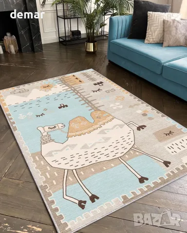 Килимче за детска стая Desert Camel 60x90 с тънък велурен релеф