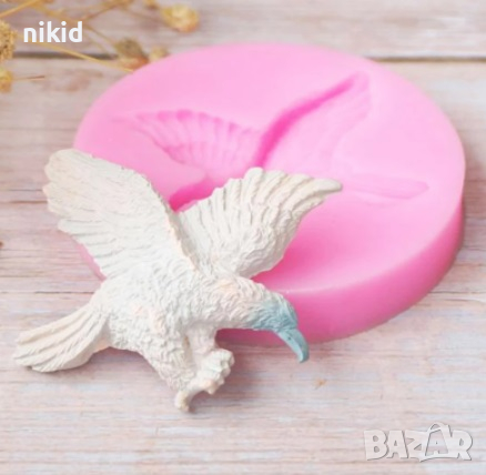 Орел Ястреб Сокол Птица силиконов молд форма за декорация торта фондан шоколад, снимка 3 - Форми - 31428362