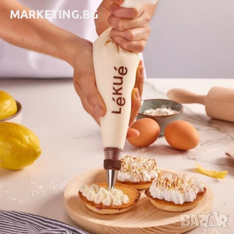 Комплект пош с 3 броя приставки Lekue, за многократна употреба, снимка 3 - Други - 50553503