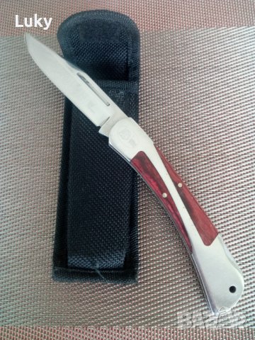 Продавам стилен и сгъваем нож+калъф .Размерът е на снимките. , снимка 1