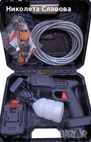 💦 Акумулаторна водоструйка 48V с 2 батерии – мощност навсякъде! ⚡, снимка 3 - Парочистачки и Водоструйки - 51530175