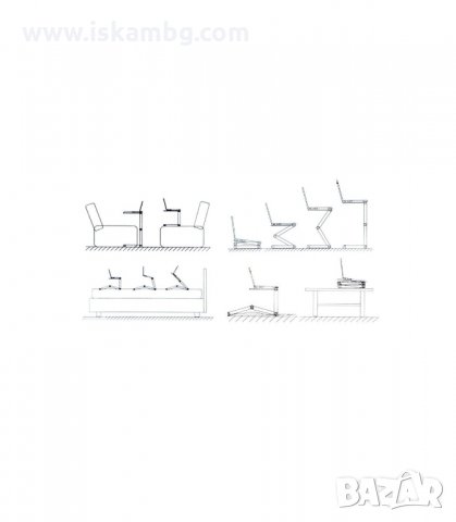 МУЛТИФУНКЦИОНАЛНА АЛУМИНИЕВА СГЪВАЕМА МАСА ЗА ЛАПТОП Т8 С ДВА ОХЛАДИТЕЛЯ, 11 ПОЗИЦИИ  - код 0715, снимка 8 - Лаптоп аксесоари - 34074773