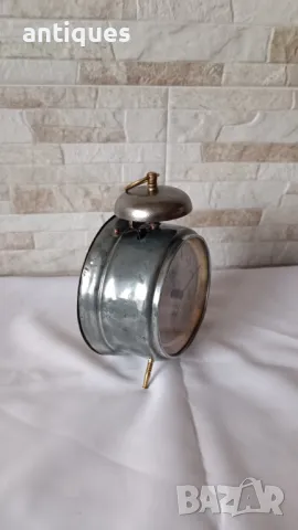 Стар немски часовник / будилник - Kienzle Uhren - 1930 год., снимка 4 - Антикварни и старинни предмети - 49843844