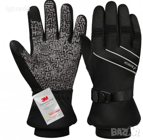 ПРОМО! BIKINGMOREOK - Унисекс зимни спортни ръкавици - 3M до -30 градуса - тъчскрийн, снимка 1 - Ръкавици - 38181591