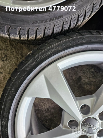 Оригинални джанти за Audi със зимни гуми 225 40 18, снимка 8 - Гуми и джанти - 53993370