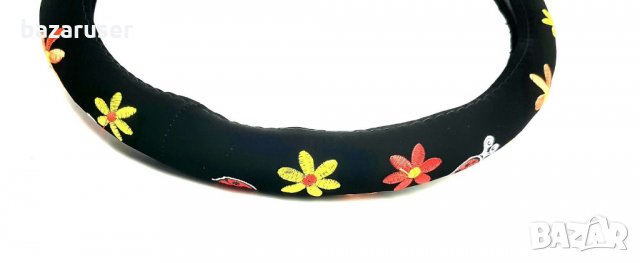 Калъф за волан Ф38 - Цветя -928-38, снимка 2 - Аксесоари и консумативи - 31346073