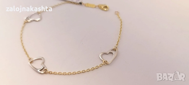 Нова-Златна гривна-2,28гр/14кр, снимка 4 - Гривни - 52733161