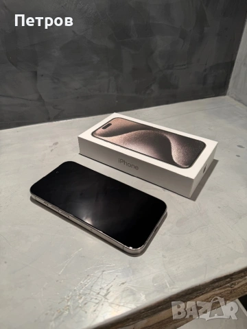 КАТО НОВ Iphone 15 Pro  Natural+ гаранция, снимка 6 - Apple iPhone - 53048269