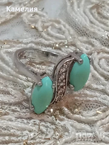 Сребърен пръстен , снимка 6 - Пръстени - 51317431