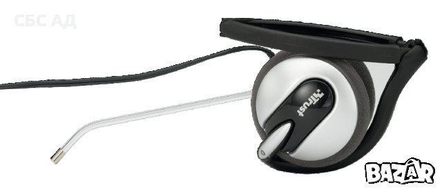 Преносими слушалки с микрофон Trust HS-2300p, снимка 2 - Слушалки и портативни колонки - 29889126