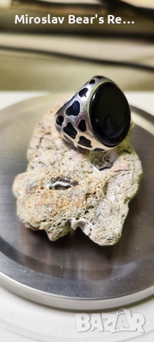 Масивен дизайнерски сребърен пръстен р-р 19мм , снимка 4 - Пръстени - 44807982