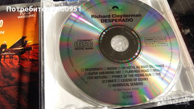 RICHARD CLAYDERMAN, снимка 2 - CD дискове - 30931797