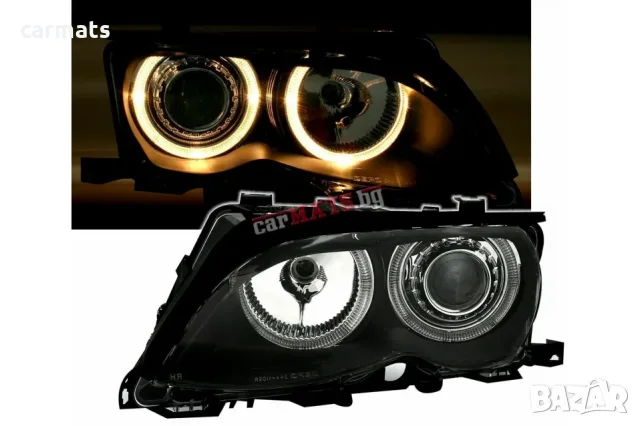 Кристални фарове ANGEL EYES за BMW 3 Серия E46 (2001-2005) - черни - седан