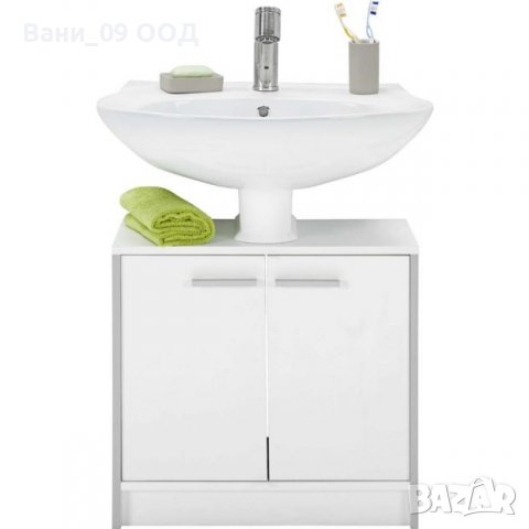 Долен шкаф за мивка в бял цвят