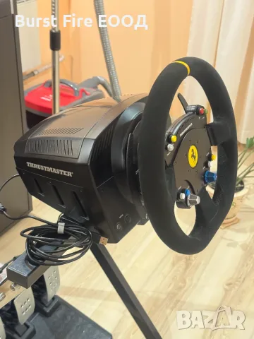 Racing setup с волан Thrustmaster TS-PC, педали T3PM, стойка Next Level S002, снимка 4 - Джойстици и геймпадове - 55994486
