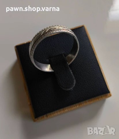 Ново сребърно пръстенче – 925 проба, лазерно клеймо, снимка 3 - Пръстени - 51140291