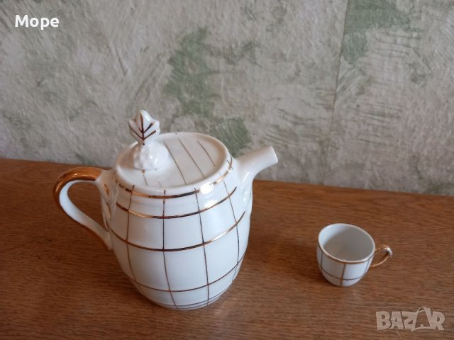 Порцеланова каничка буре с чашка, снимка 2 - Сервизи - 40307448
