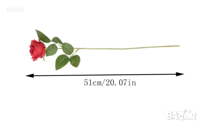 Роза рози изкуствени изкуствена цвете за украса декор декорация цветя, снимка 3 - Изкуствени цветя - 47611666