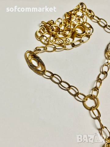 Златно колие 14К - 5.87 гр, снимка 2 - Колиета, медальони, синджири - 53021104