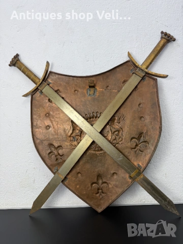 Декоративен щит за стена с мечове №8063, снимка 5 - Антикварни и старинни предмети - 54042238